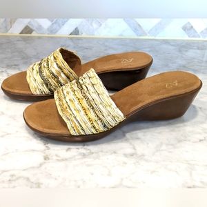 Women's wedge sandals by A2, like new. Size 10M